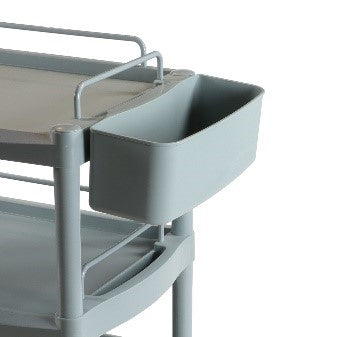 Handy Clinical Dressing Trolley Clip on Storage Basket -  Grey - Discontinued