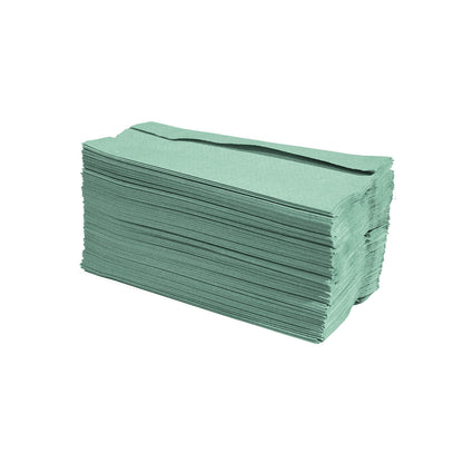 Essentials Green C-Fold Hand Towel - 1ply x 2880
