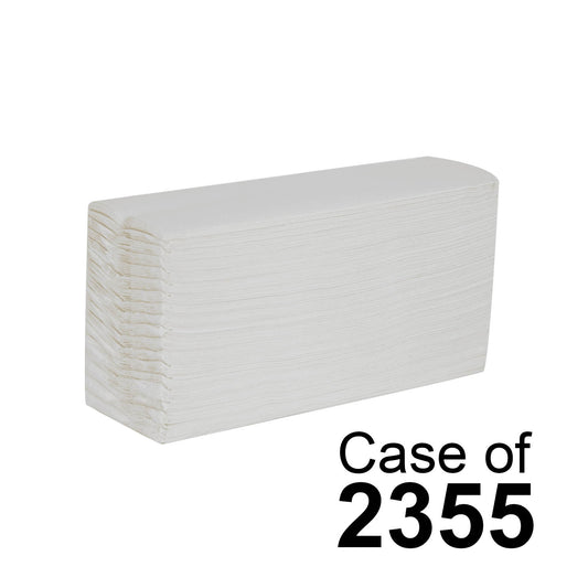 Essentials White C-Fold Hand Towel - 2ply x 2355 - Northwood