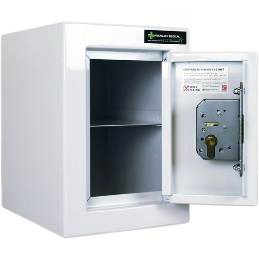 Controlled Drugs Cabinet 300 X 210 X 270mm | 1 Shelf (Removable) | L/H Hinge - HEC Cabinets