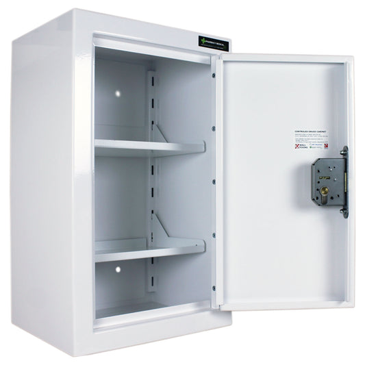 Controlled Drugs Cabinet 550 X 335 X 270mm | 2 Shelves (Adjustable) | L/H Hinge / Warning Light - HEC Cabinets