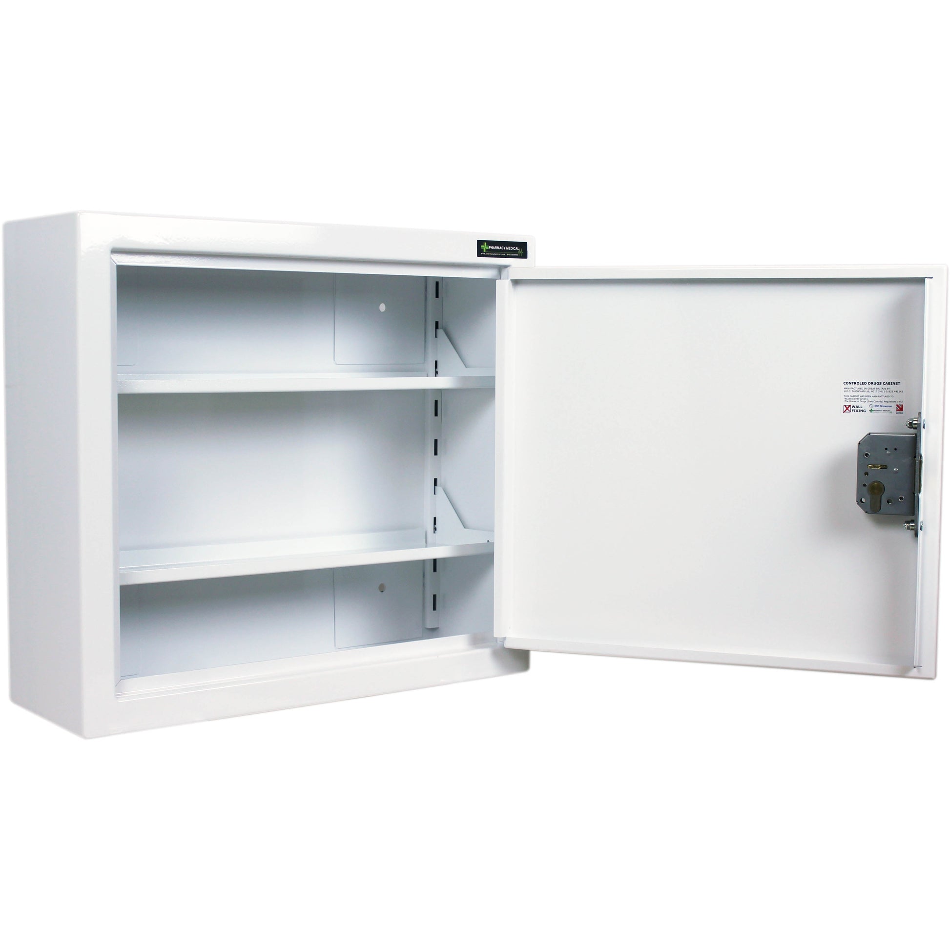 Controlled Drugs Cabinet 480 X 560 X 160mm | 2 Shelves (Adjustable) | R/H Hinge - HEC Cabinets