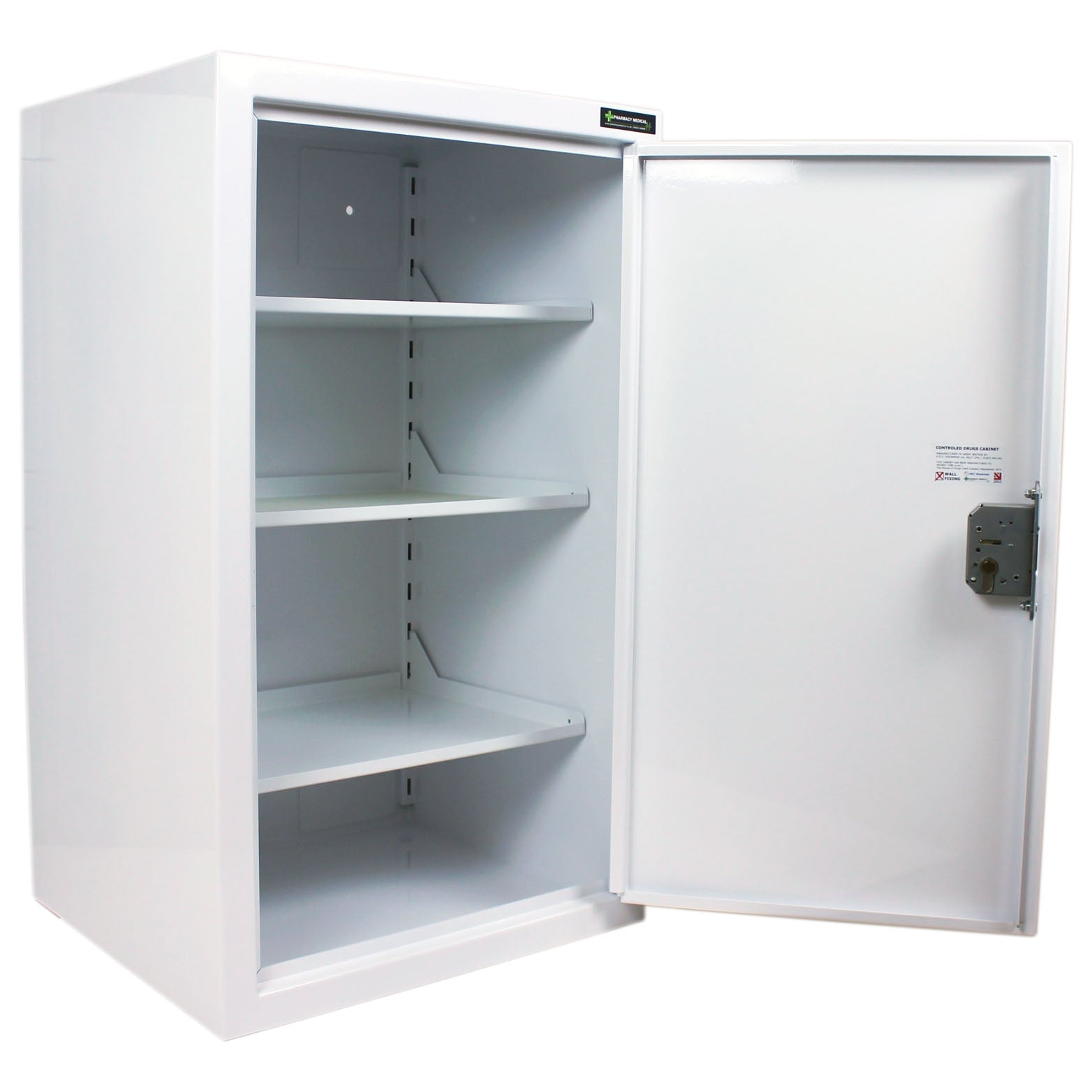 Controlled Drugs Cabinet 850 X 500 X 450mm | 3 Shelves (Adjustable) | R/H Hinge - HEC Cabinets