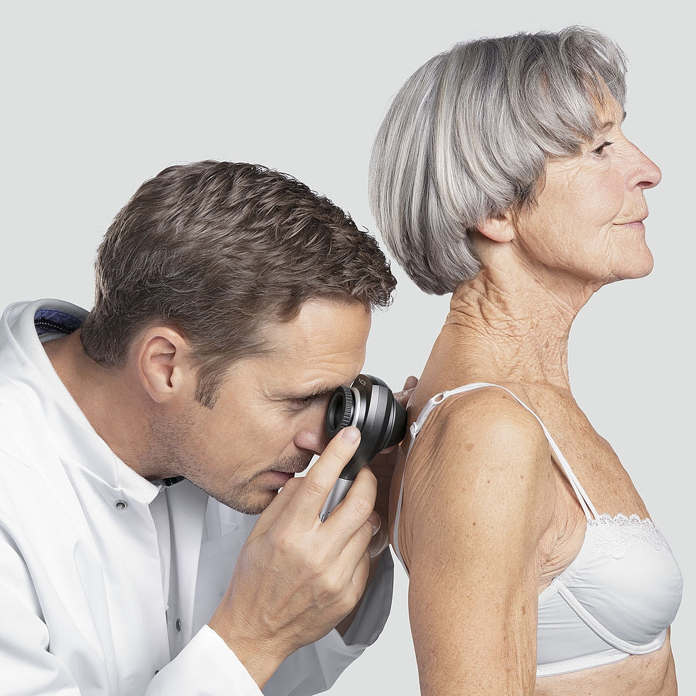 HEINE NC2 Non-Contact Dermatoscope with USB Handle, Contact Plate & Scale - Heine