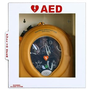 HeartSine White Steel AED Cabinet with Alarm