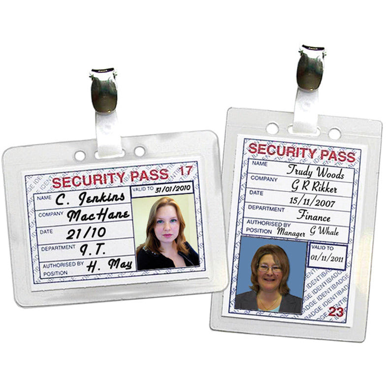 Portrait Security Badges - 60 x 90mm - Pack of 25 – Medisave UK
