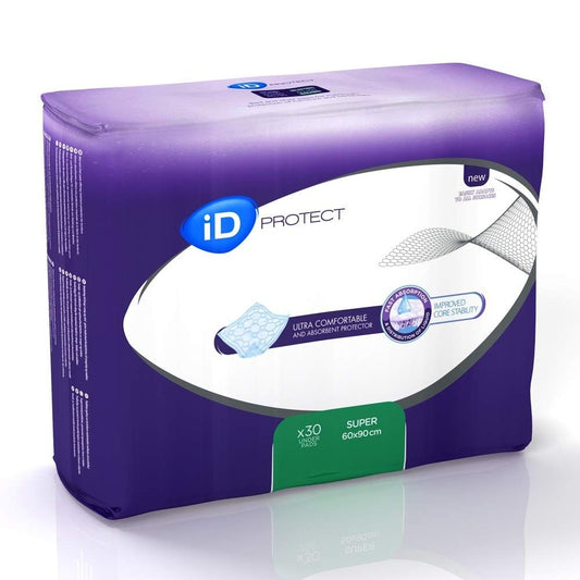 iD Protect Incontinence Bed Pads - 60cm x 90cm - Pack of 30