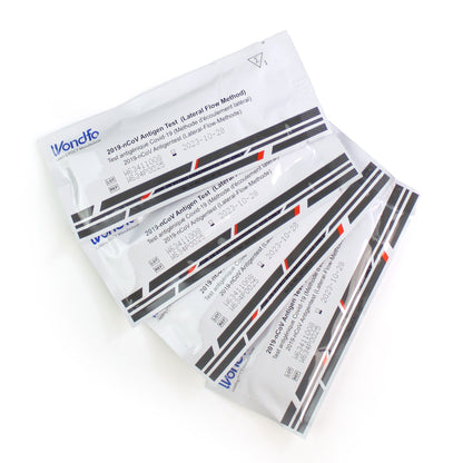COVID Antigen Home Test Kit (Nasal Swab Lateral Flow) - Pack of 5 - Wondfo