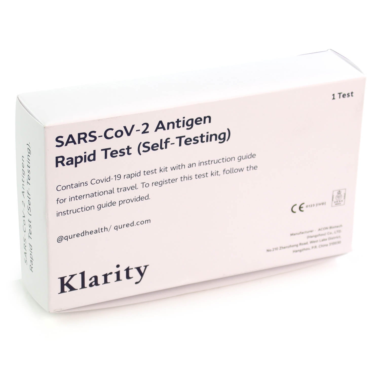 Fit to Fly / Day 2 Covid Test - Single x1 Certificate - Klarity