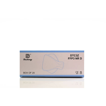 FFP3 Unvalved Face Masks (Box of 20 Masks) - Dasheng