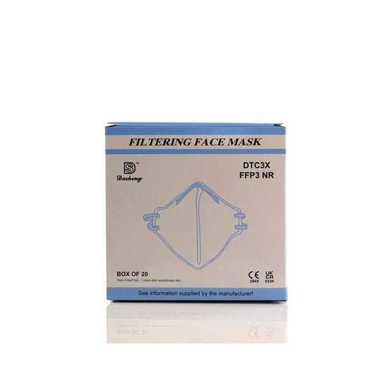 FFP3 Unvalved Face Mask (Box of 20 Masks) - Dasheng