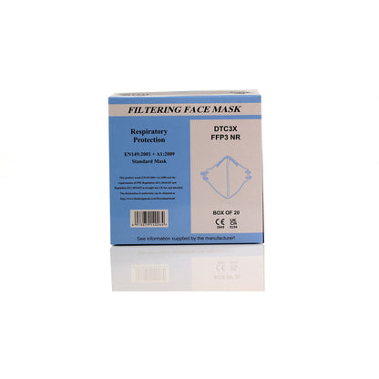 FFP3 Unvalved Face Mask (Box of 20 Masks) - Dasheng