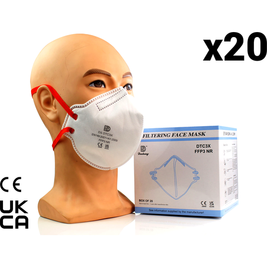 FFP3 Unvalved Face Mask (Box of 20 Masks) - Dasheng