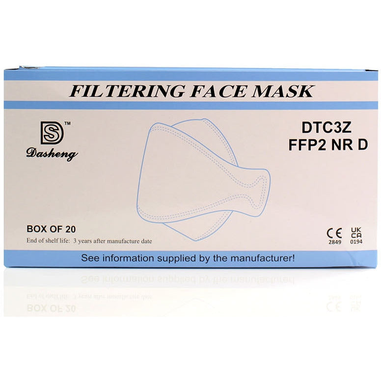 FFP2 Unvalved Face Mask (Box of 20 Masks) Medisave UK