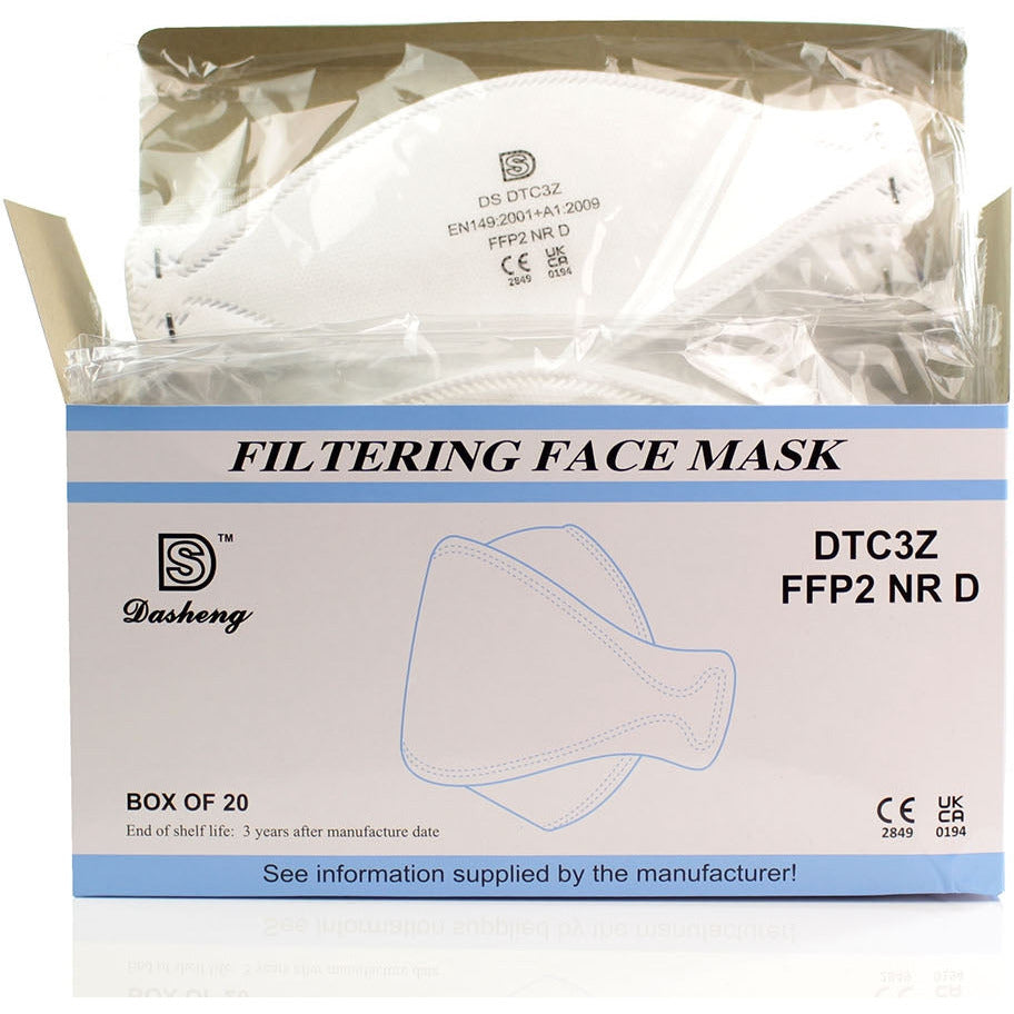 FFP2 Unvalved Face Mask (Box of 20 Masks) - Dasheng