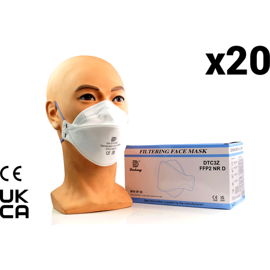 FFP2 Unvalved Face Mask (Box of 20 Masks) - Dasheng