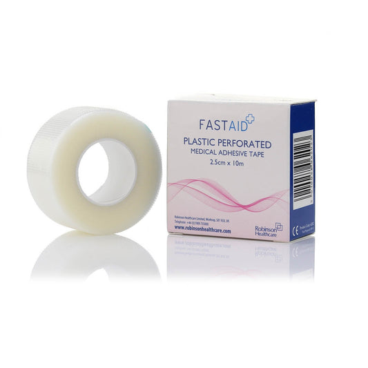 Fast Aid Plastic Perforated Tape - 2.5cm x 10m - SINGLE - 