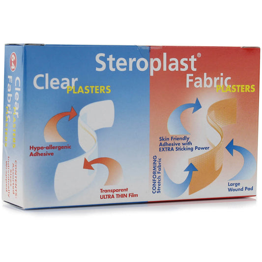 Steroplast Stretch & Clear Plasters x 64 - Steroplast