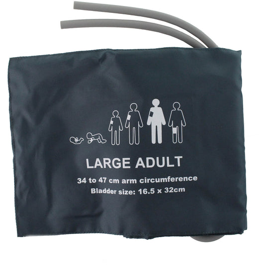 Large Nylon Cuff with Bladder  2 Tubes (34-47cm) - 