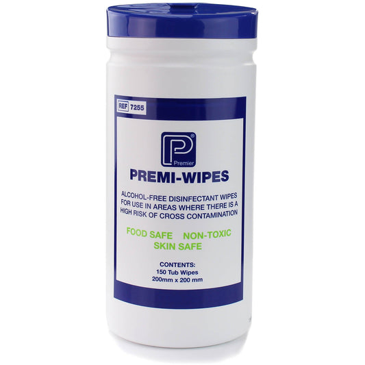 Premi-Wipes Medium Wipes - 200mm x 200mm x 150 Wipes - Clearance - Premier