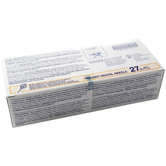 Terumo Dental Needle Metric Thread 27G x 35mm - Box of 100 - Terumo