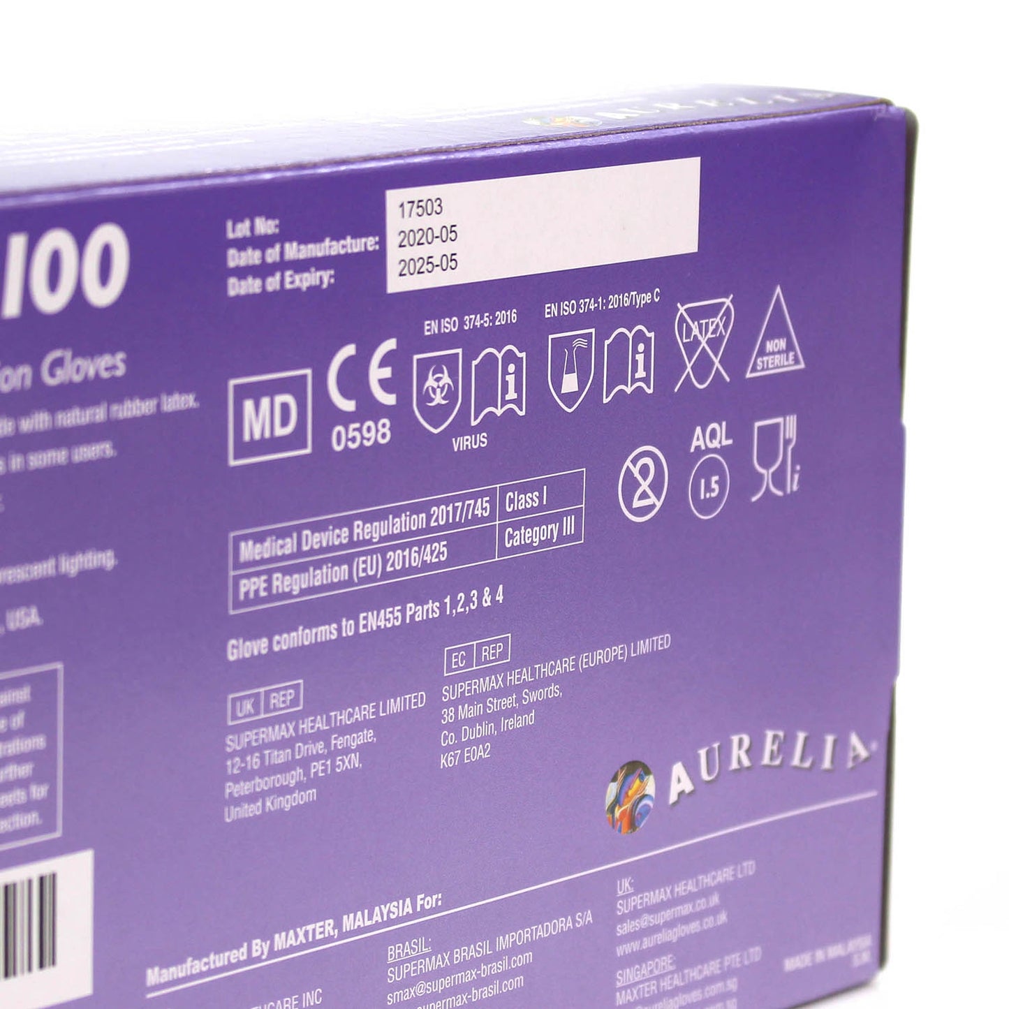 Aurelia Transform Nitrile Gloves - Pack of 200 - Extra Small - Aurelia Gloves