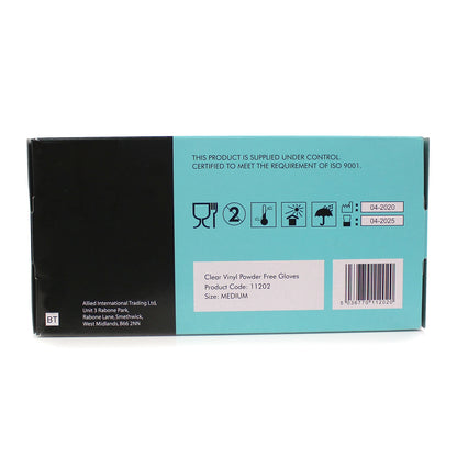 Vinyl Powder Free Gloves - Large - Box of 100 - Supertouch
