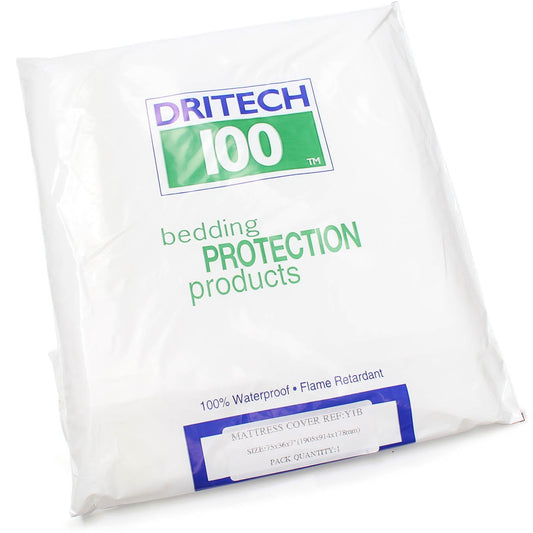 Dritech Waterproof Single Mattress Cover 75 x 36in x 7 In - Dritech