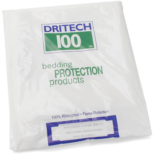 Dritech Waterproof Single Mattress Cover 75 x 36in x 6 inch - Dritech