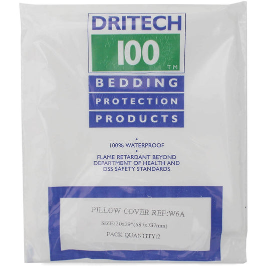 Dritech Waterproof Pillow Covers (Per Pair) - 20 x 29 Inches