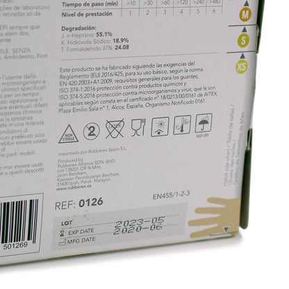 Nitrile Gloves Small - Pack of 100 [Cat III PPE Cert] - Rubberex