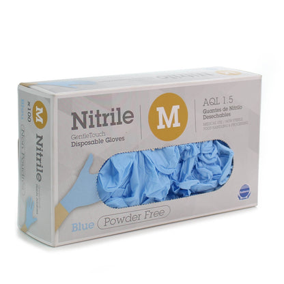 Nitrile Gloves Medium - Pack of 100 [Cat III PPE Medical Grade) - Rubberex