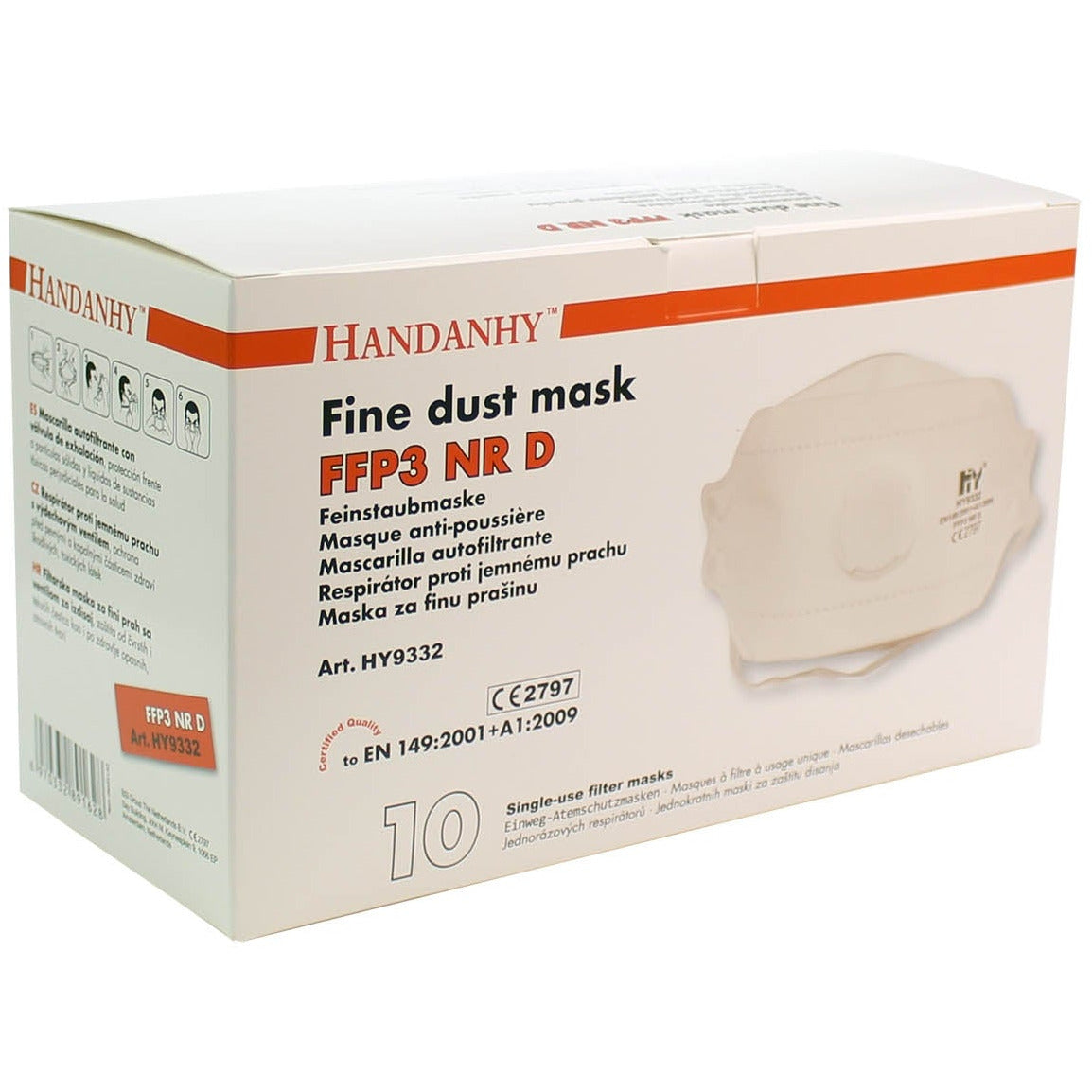 FFP3 Face Mask x 10 [Valved] - HY