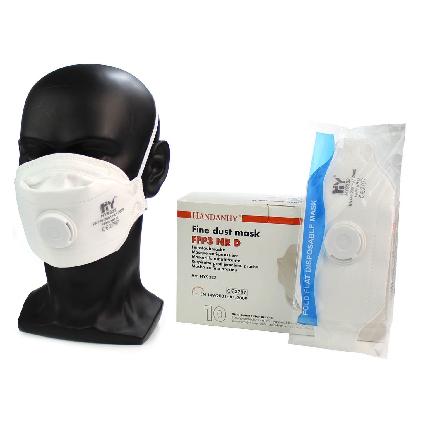 FFP3 Face Mask x 10 [Valved] - HY