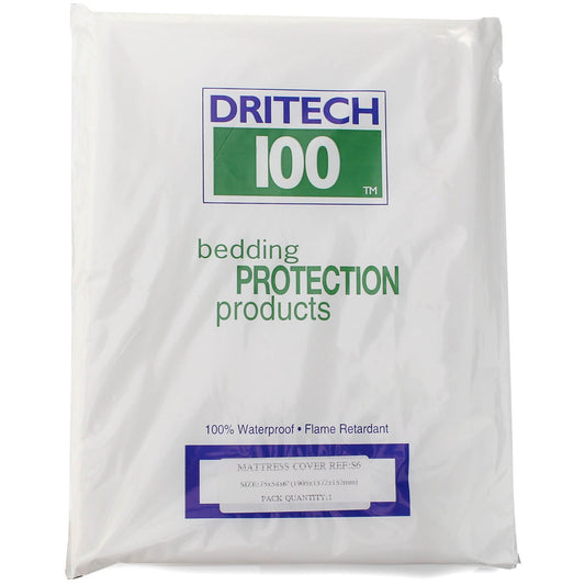 Dritech Waterproof Double Mattress Cover - 75 x 54 x 6in - Dritech