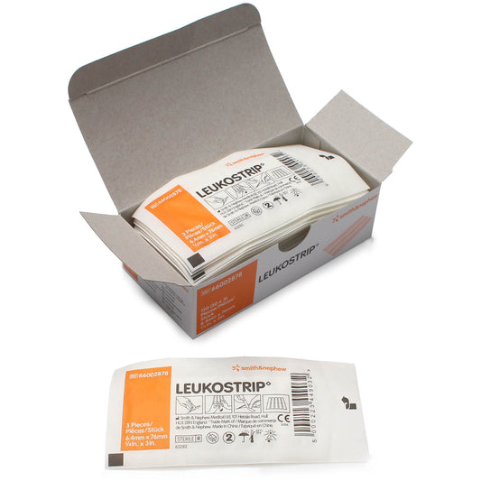 Leukostrip Wound Closure 6.4mm x 76mm per Pack of 3 - 3S Healthcare