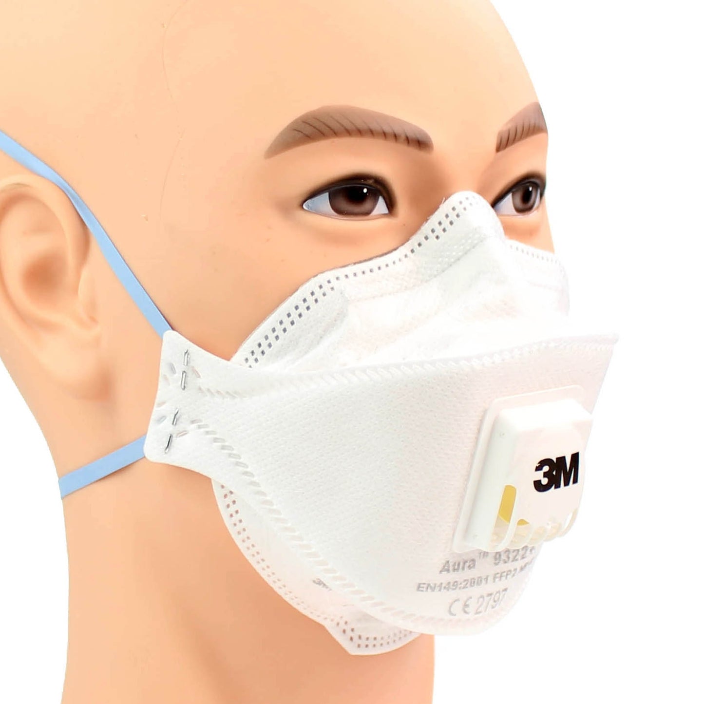 3M™ Aura™ 9322+ FFP2 Valved Respirator Face Mask - Box of 10