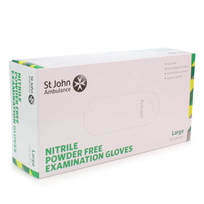 Nitrile Powder Free Examination Gloves x 100 - Small [AQL 1.5] - St John