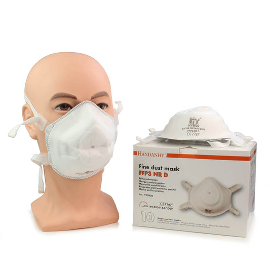 FFP3 Unvalved Face Masks x 10 - HY