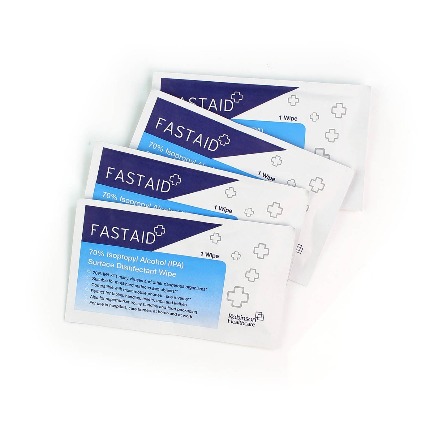 70% Alcohol Wipes - 50 Individual Sachets - Robinsons