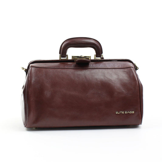 Elite Traditional Medical Bag - Brown Leather