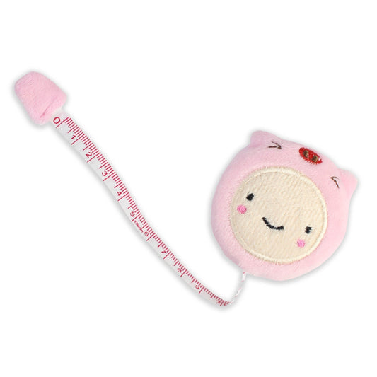 Cute Cartoon Plush Tape Measure - Pink - Discontinued