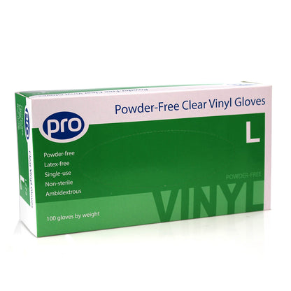 Vinyl PF Gloves - Large - Box Of 100 - Discontinued
