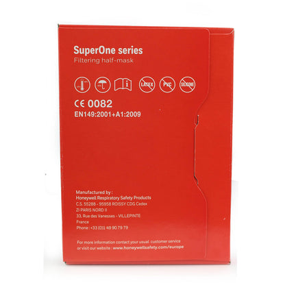 FFP3 Face Masks - Honeywell SuperOne 3207 Box of 30 - Honeywell