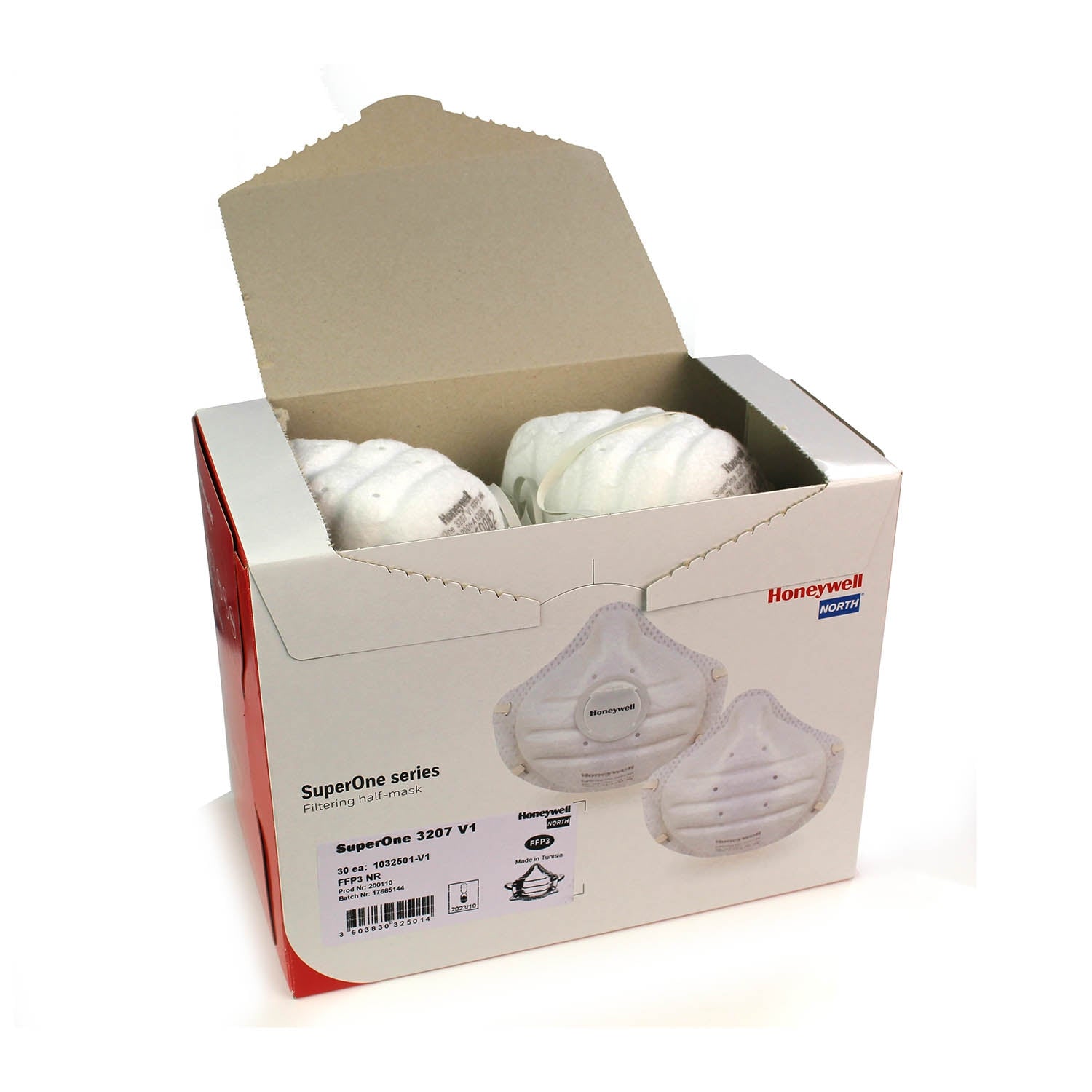 FFP3 Face Masks - Honeywell SuperOne 3207 Box of 30 - Honeywell