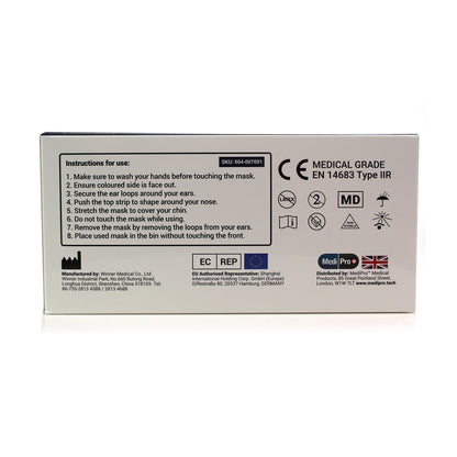 Type IIR Surgical Face Masks (Box of 50 Masks) - MediPro