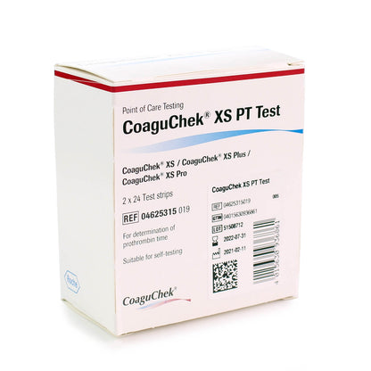 CoaguChek XS PT Test Strips - 2 x 24 (48 Test Strips) - Roche - Roche