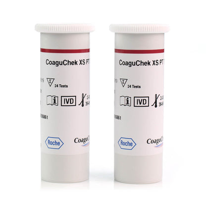 CoaguChek XS PT Test Strips - 2 x 24 (48 Test Strips) - Roche - Roche