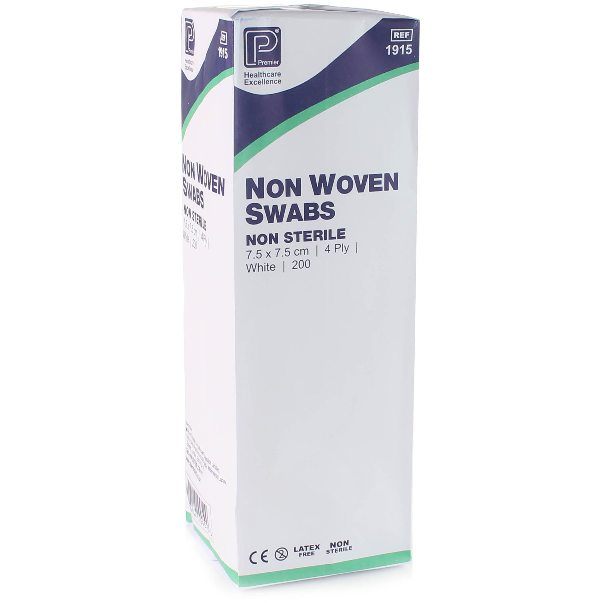 Non-Woven Swabs - 7.5 x 7.5cm 4 Ply x 200 - Premier