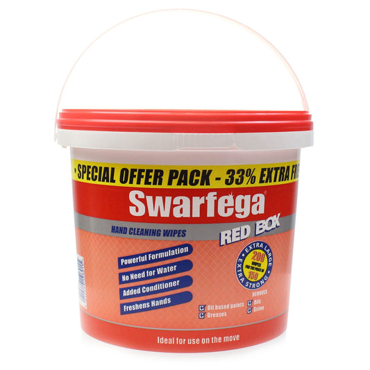 Swarfega Red Box Hand Wipes - 200 - Deb